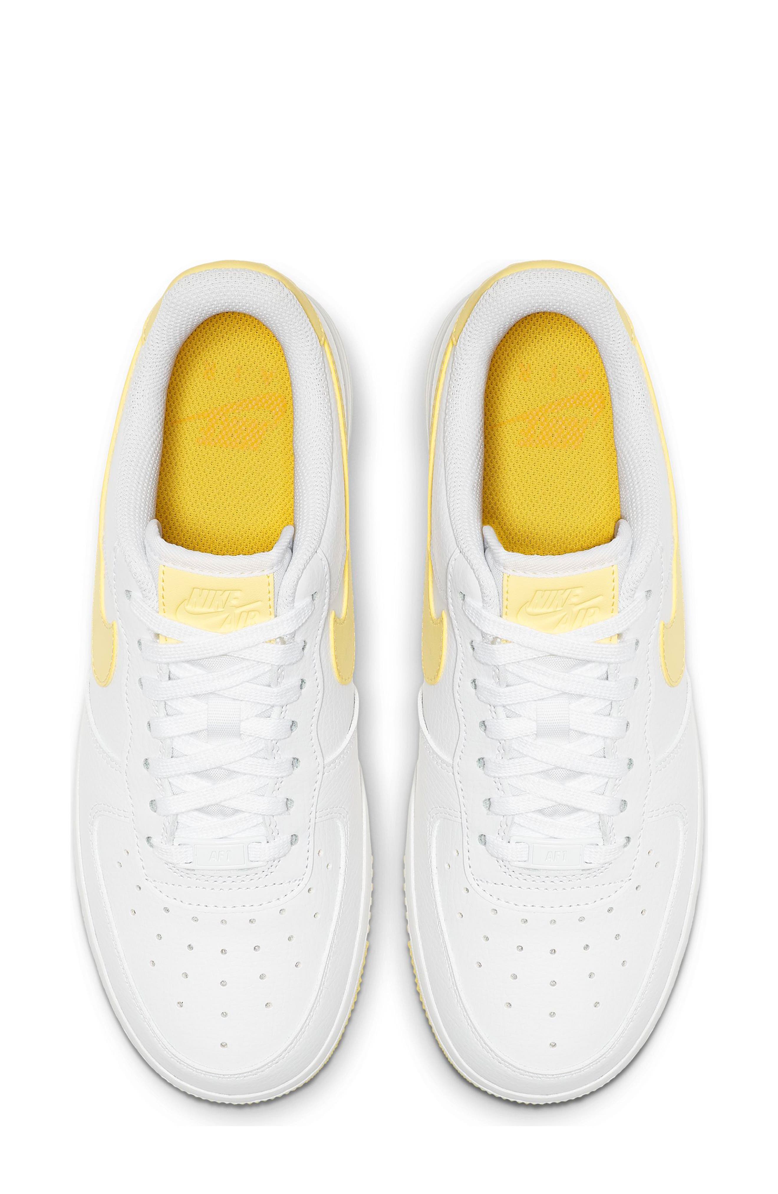 Air Force 1 '07 Sneaker, Alternate, color, WHITE/ YELLOW/ WHITE