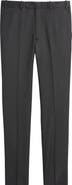 JB Britches Flat Front Stretch Wool Trousers