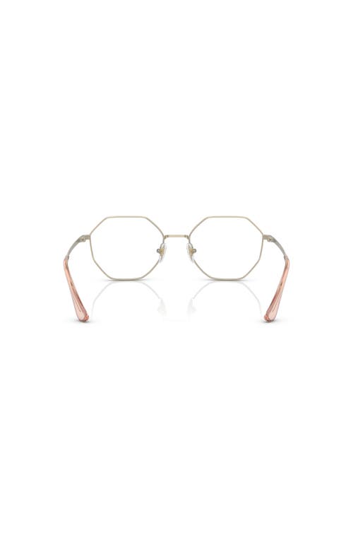 Vogue Eyewear 52mm Irregular Optical Glasses In Gold