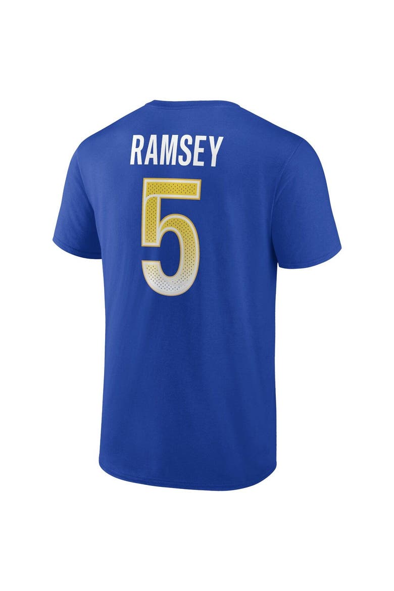 Men's Fanatics Branded Jalen Ramsey Royal Los Angeles Rams Player Icon T-Shirt, Alternate, color, Royal