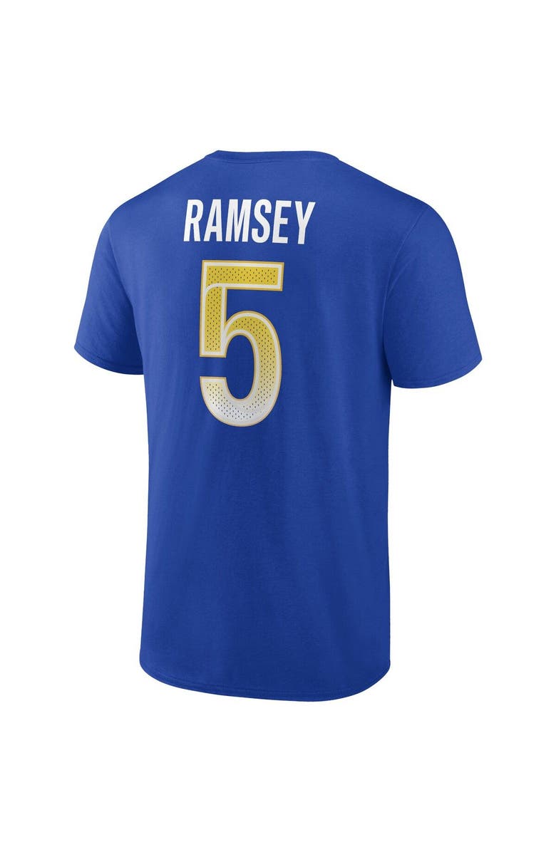 FANATICS Men's Fanatics Branded Jalen Ramsey Royal Los Angeles Rams Player Icon T-Shirt, Alternate, color, 