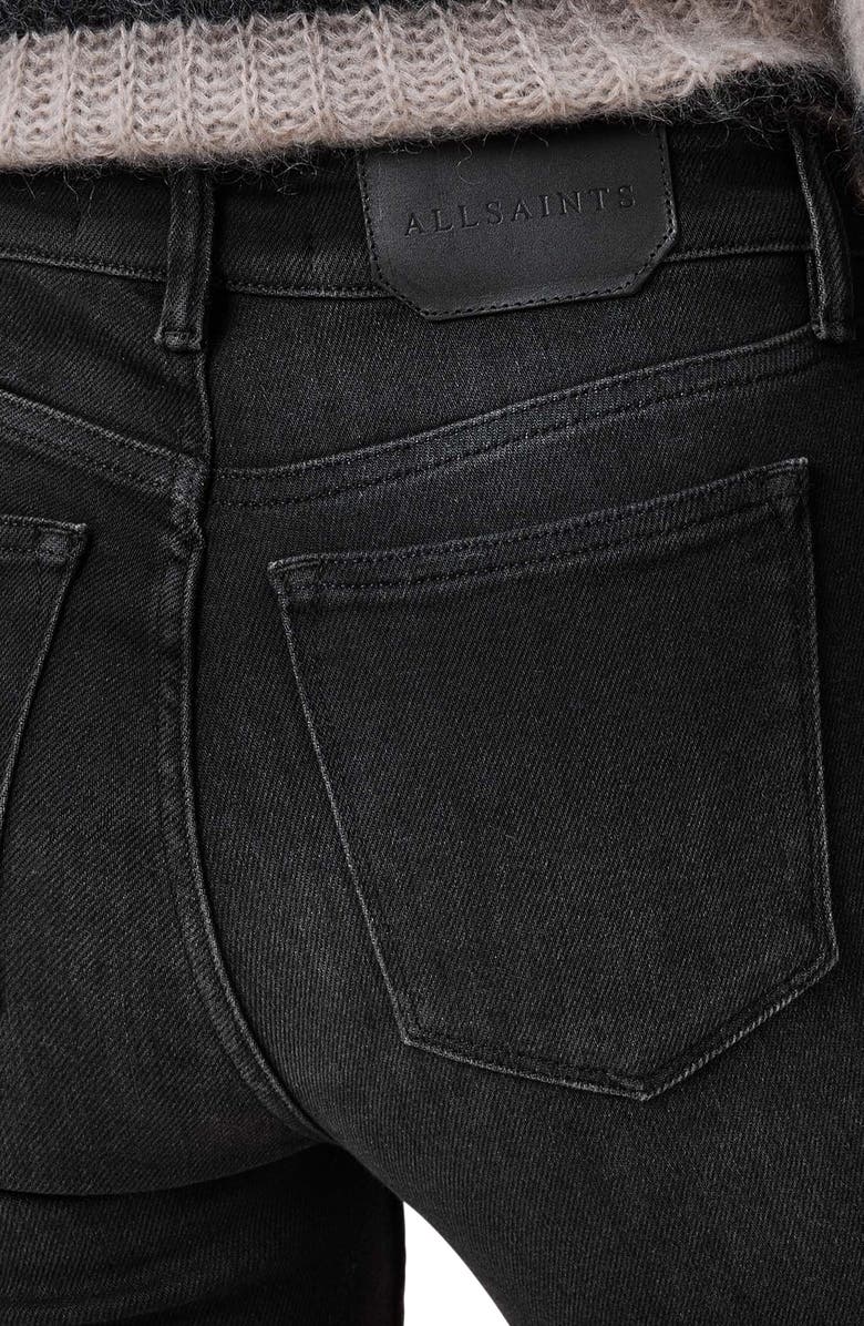 AllSaints Haldan Slim Fit Jeans, Alternate, color, Washed Black