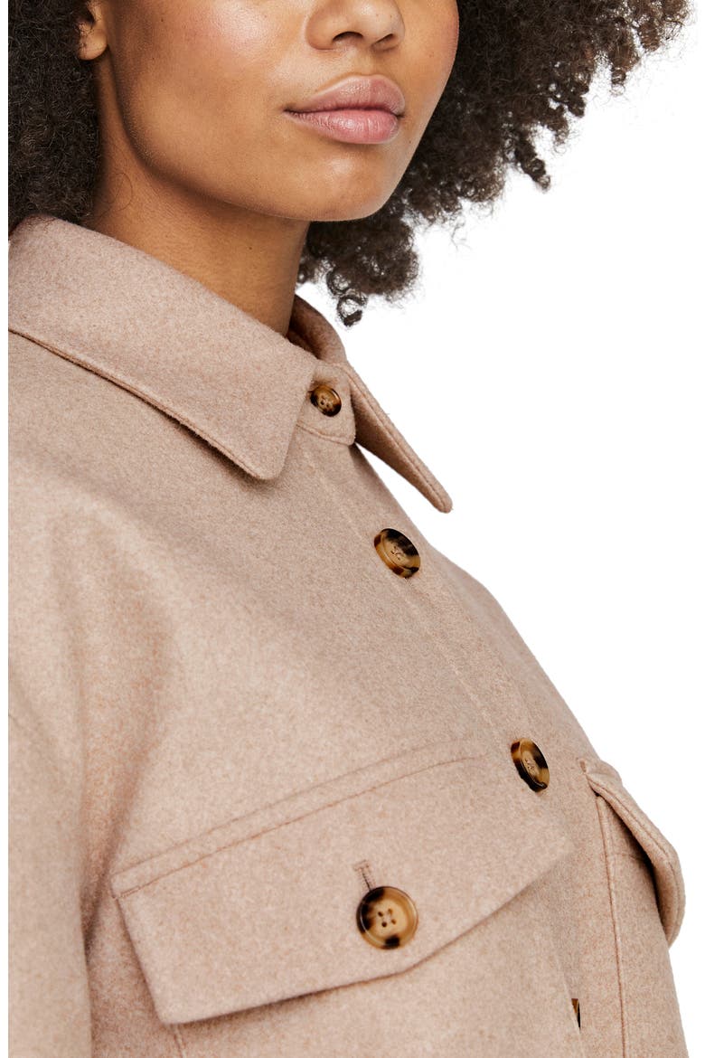 Ally Shirt Jacket, Alternate, color, SILVER MINK
