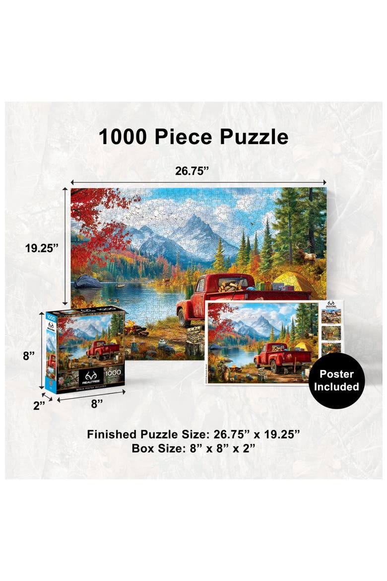 Backwoods Bound 1000 Piece Jigsaw Puzzle, Alternate, color, Multicolor
