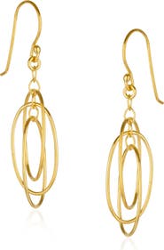 Spero London Nested Loop 3D Drop Earring in Sterling Silver