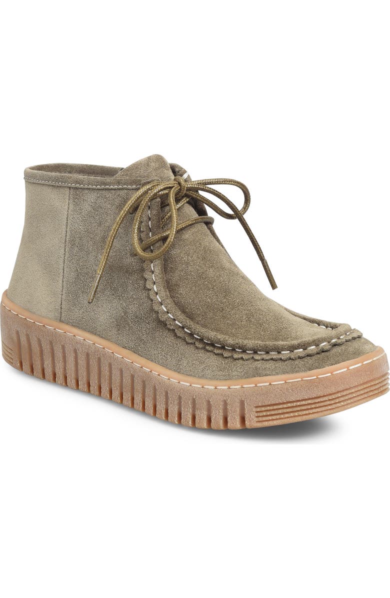 Comfortiva Holland Zip Bootie, Main, color, Olive Suede