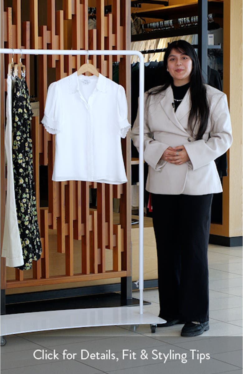 Scallop Short Sleeve Top, sales video thumbnail