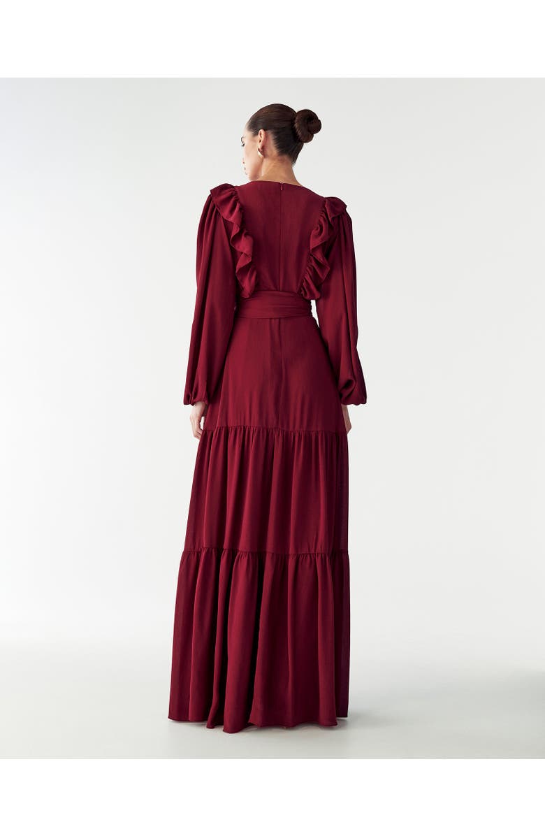 WILLA Allie Maxi Dress, Alternate, color, Burgundy