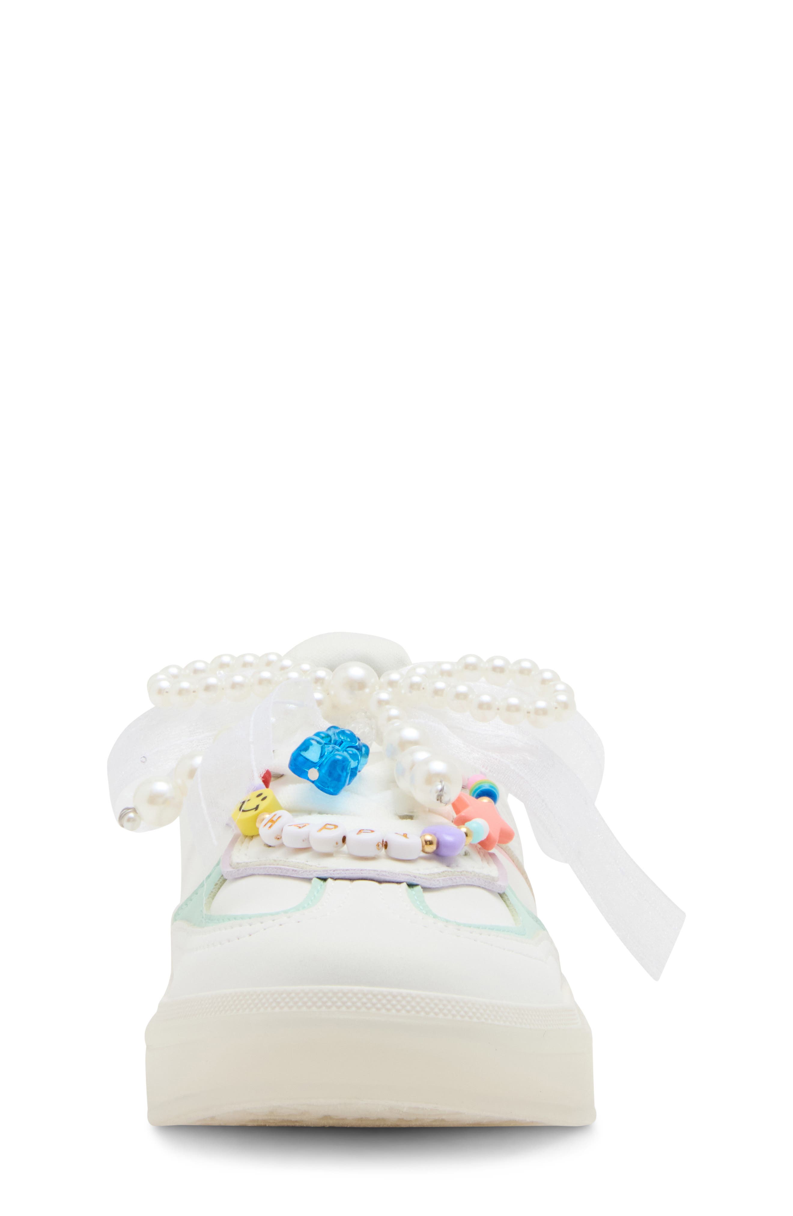 Steve Madden Kids&#x27; JSianna Platform Sneaker, Alternate, color, White Multi