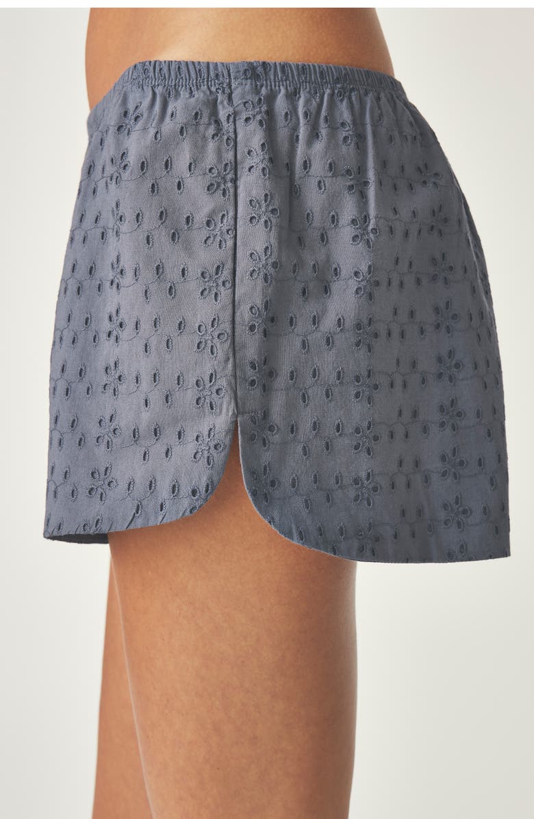 Florence by Mills Eyelet Shorts, Alternate, color, Grisaille
