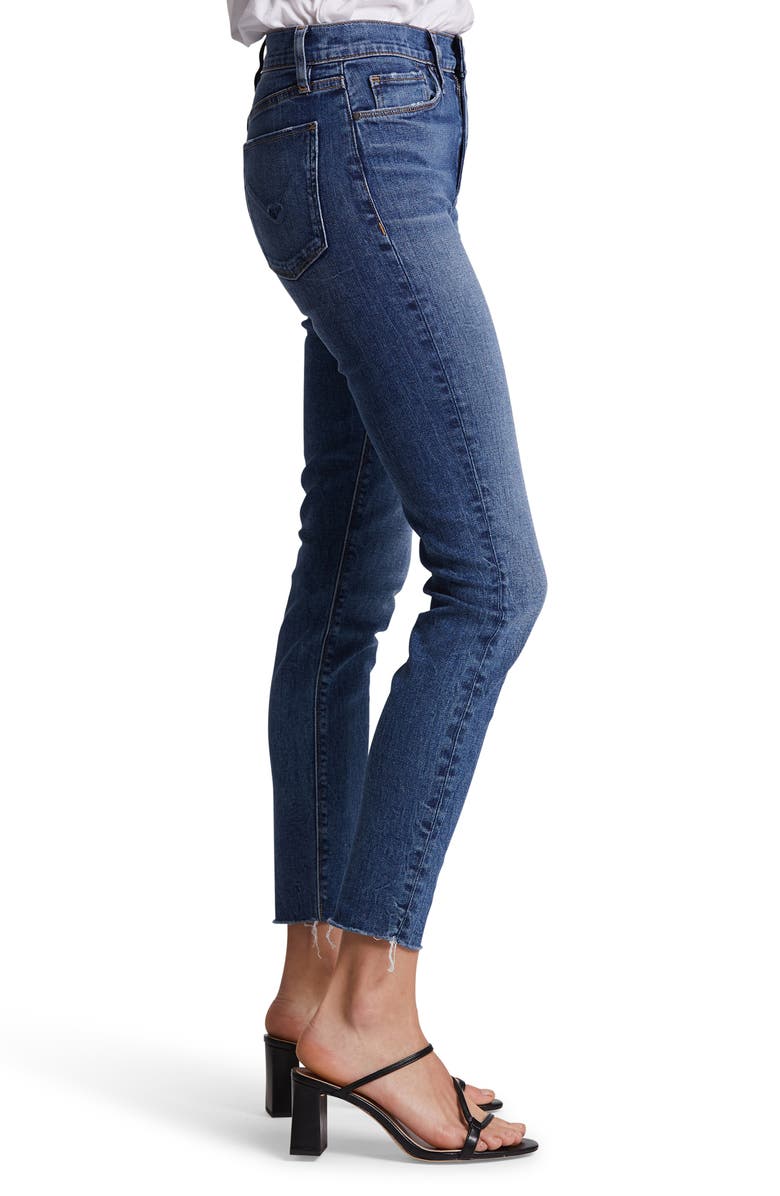 Hudson Jeans Barbara Ripped High Waist Ankle Skinny Jeans, Alternate, color, 