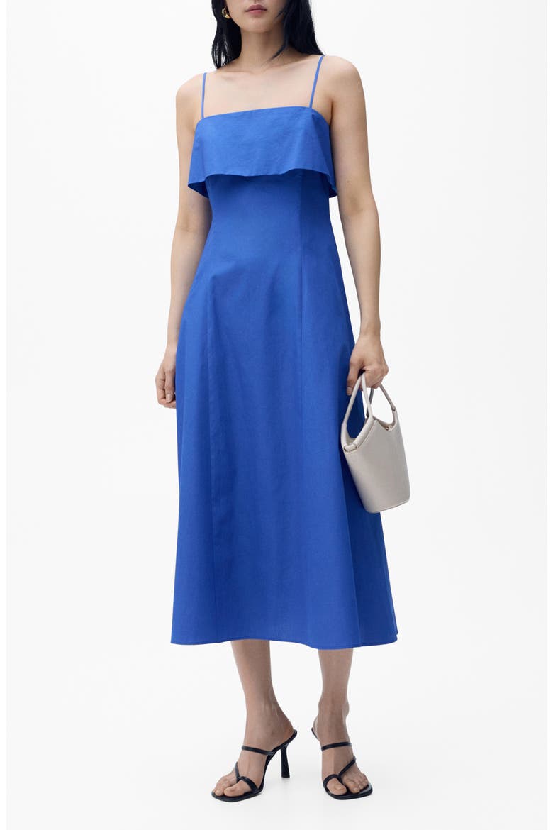 Strappy A-Line Dress, Main, color, BLUE