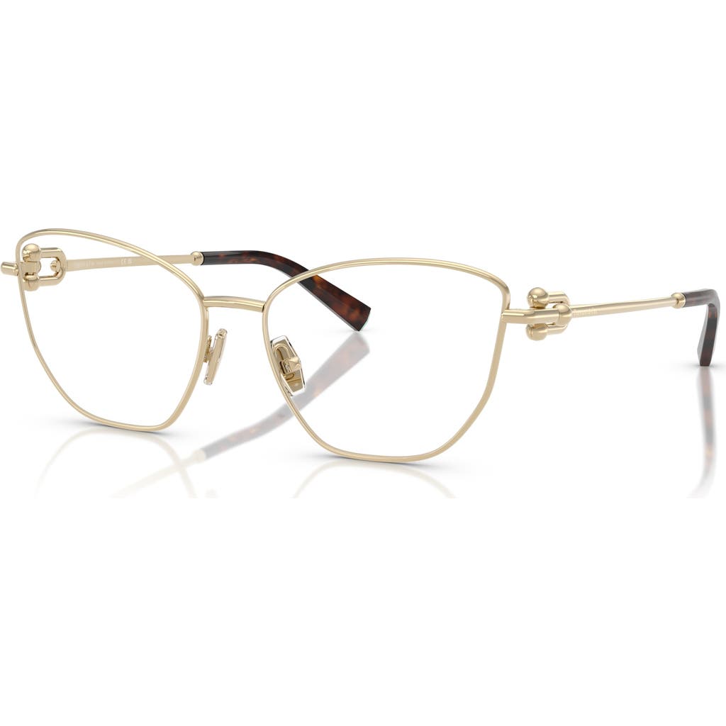 Tiffany & Co . 55mm Cat Eye Optical Glasses In Gold