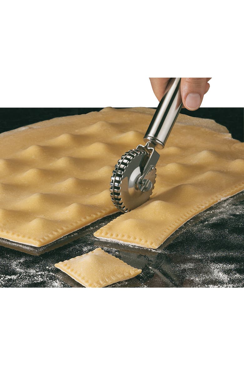 7-Inch Stainless Ravioli Wheel For Cutting and Crimping Pasta Dough, Alternate, color, Silver