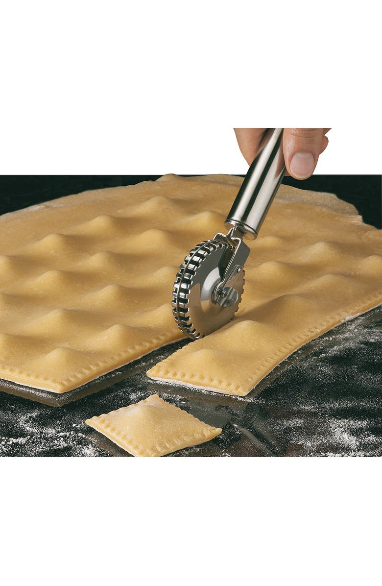 Kuchenprofi 7-Inch Stainless Ravioli Wheel For Cutting and Crimping Pasta Dough, Alternate, color, Silver