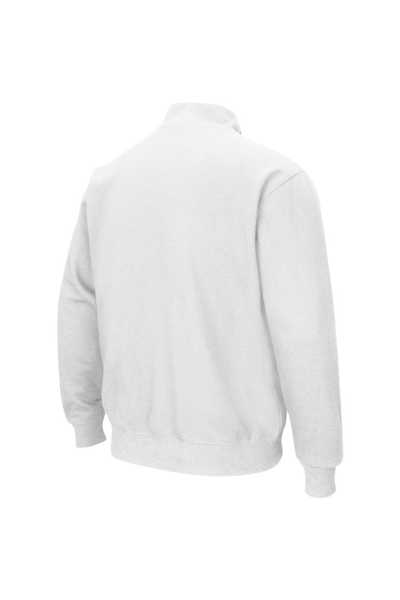 Men's Colosseum White Ohio Bobcats Tortugas Logo Quarter-Zip Jacket, Alternate, color, White