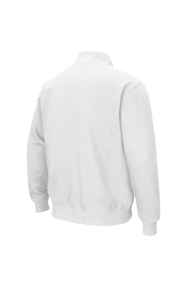 COLOSSEUM Men's Colosseum White Ohio Bobcats Tortugas Logo Quarter-Zip Jacket, Alternate, color, White