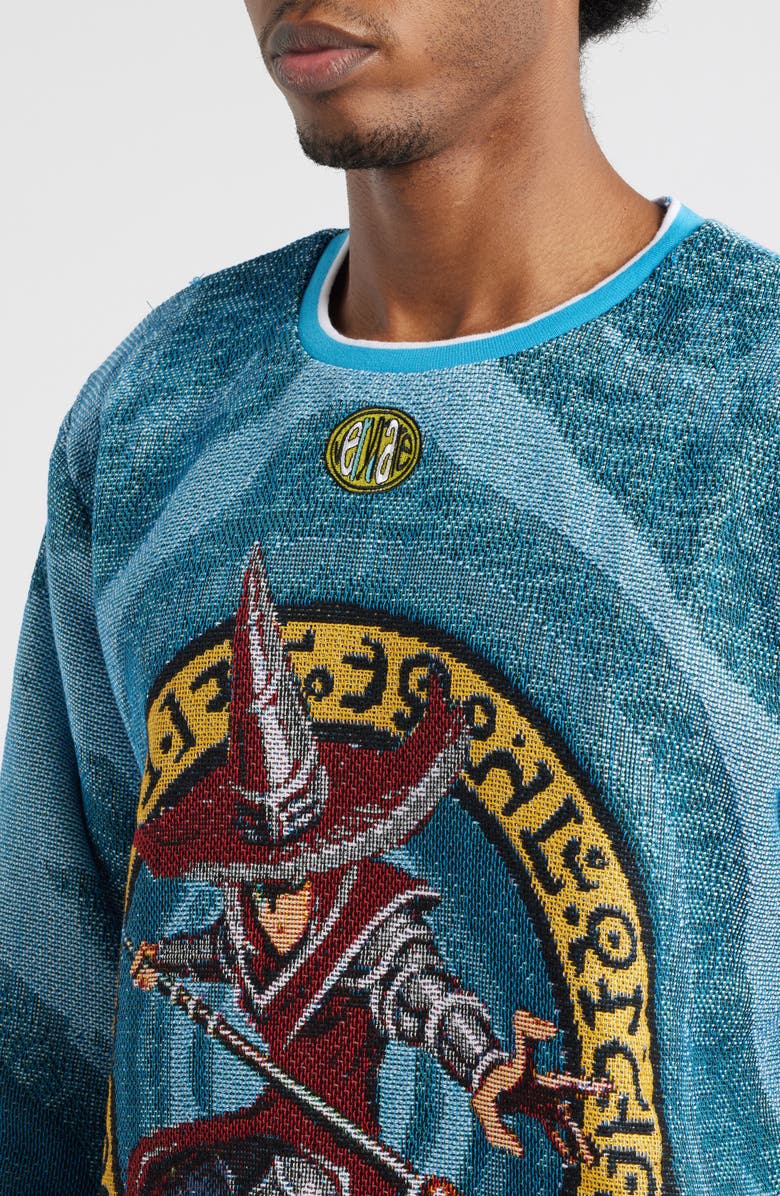 VERYRARE Wizard Jacquard Sweatshirt, Alternate, color, Blue