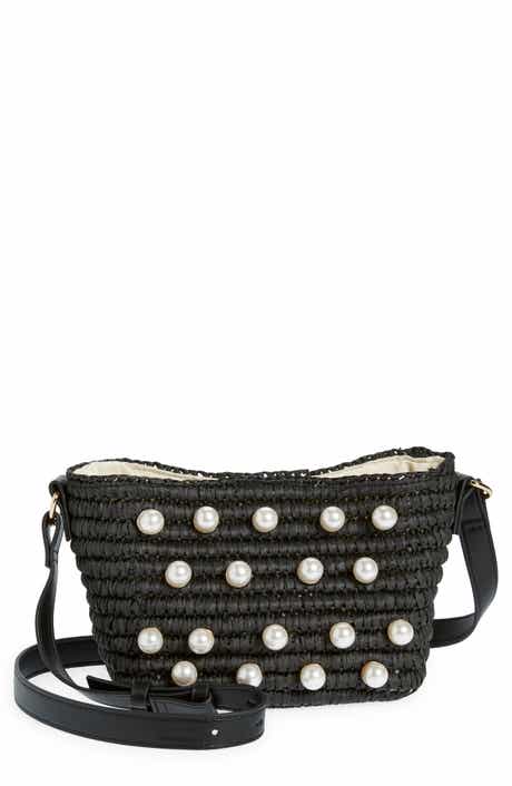 Opal Imitation Pearl Crossbody Bag
