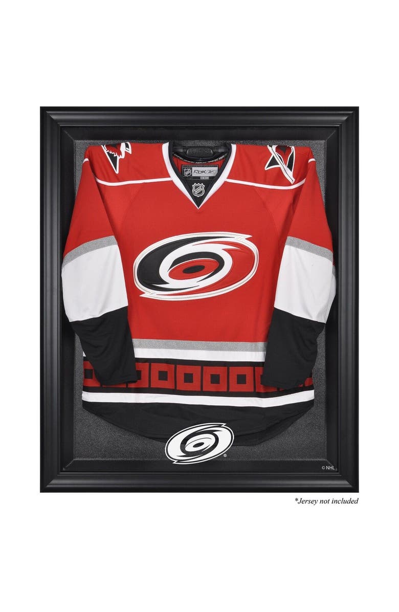 FANATICS AUTHENTIC Carolina Hurricanes Black Framed Logo Jersey Display Case, Main, color, 