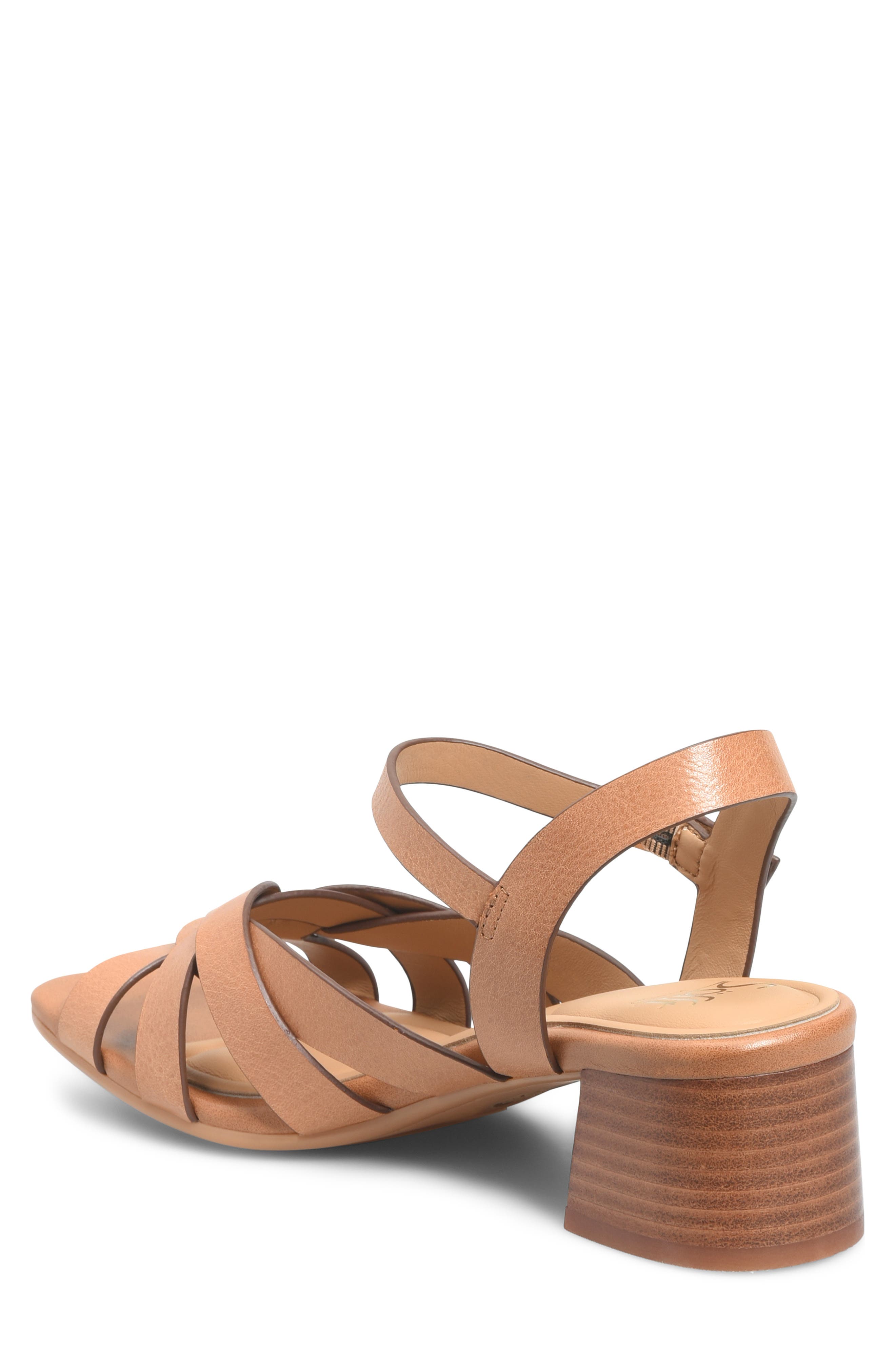Lindsey Ankle Strap Sandal, Alternate, color, LUGGAGE