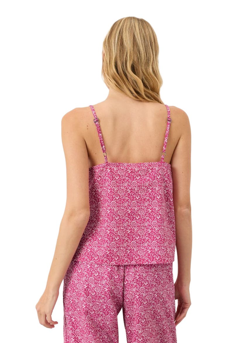 Organic Cotton Breezy Sleep Cami, Alternate, color, Block Print Pink