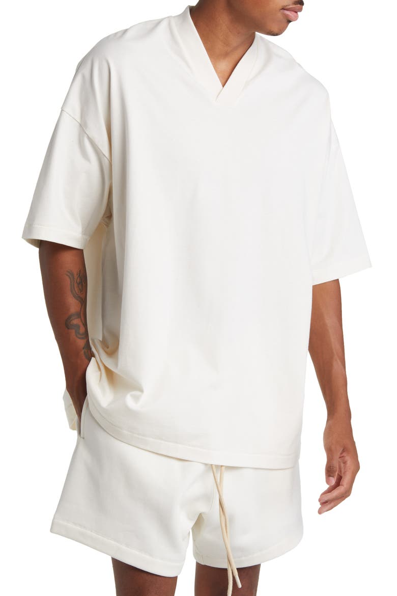 Fear of God Essentials Essentials V-Neck Cotton T-Shirt (Men