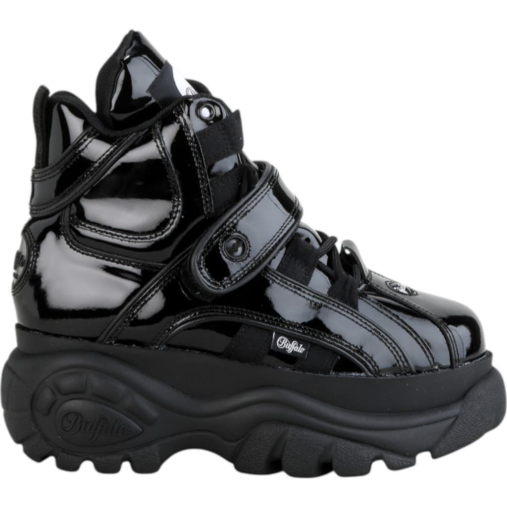 Buffalo Boots Classic High Patent Leather Sneaker In Multi