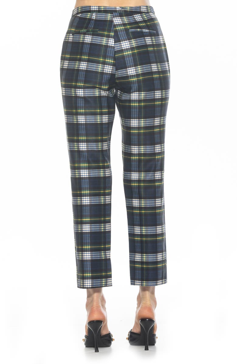 Alexia Admor Stefan Ankle Pants, Alternate, color, Blue Plaid