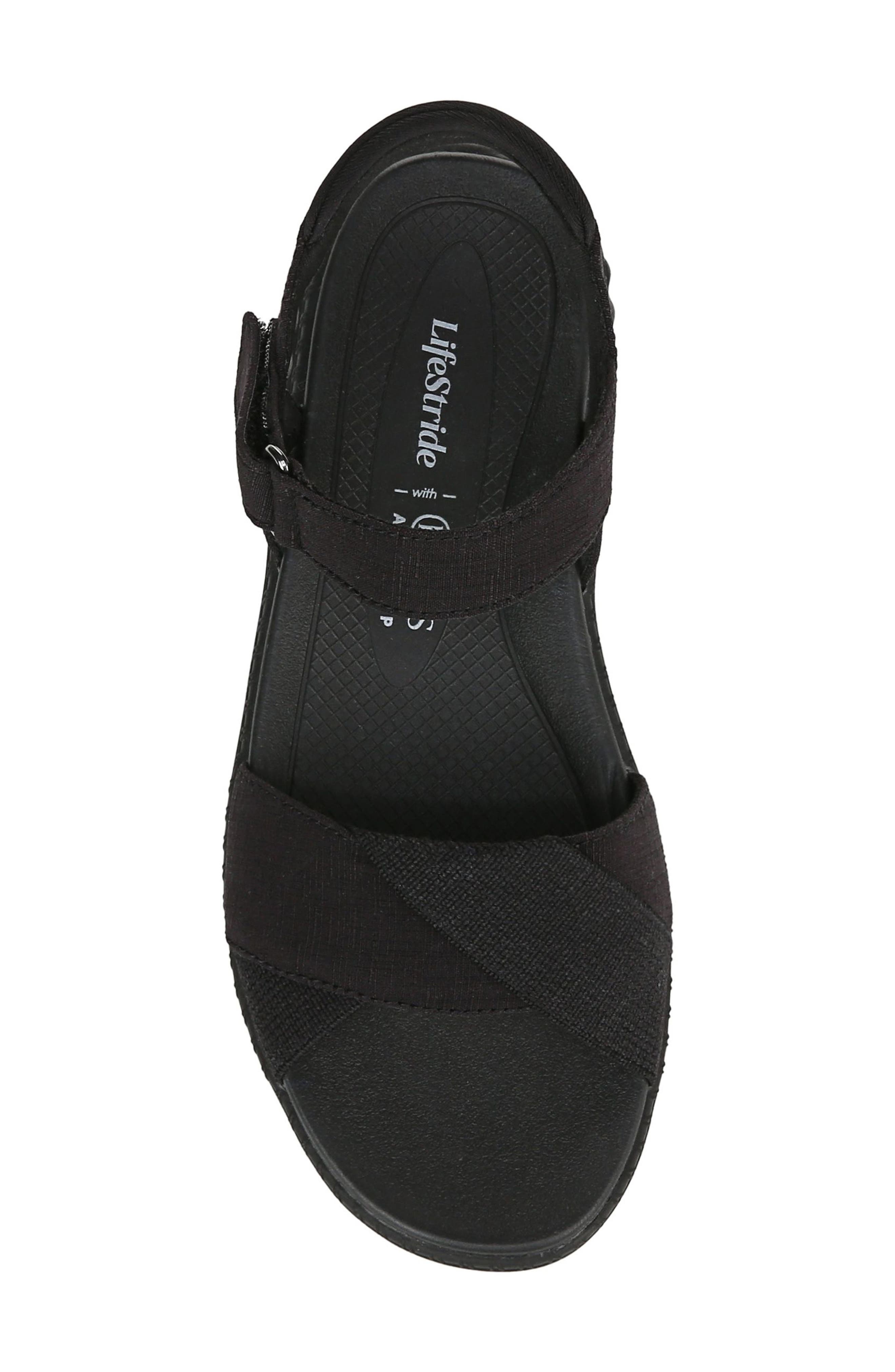 LifeStride Lane Sandal, Alternate, color, Black