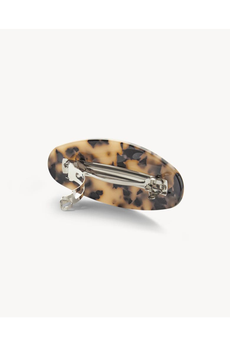 Jumbo Oval Barrette, Alternate, color, Blonde Tortoise