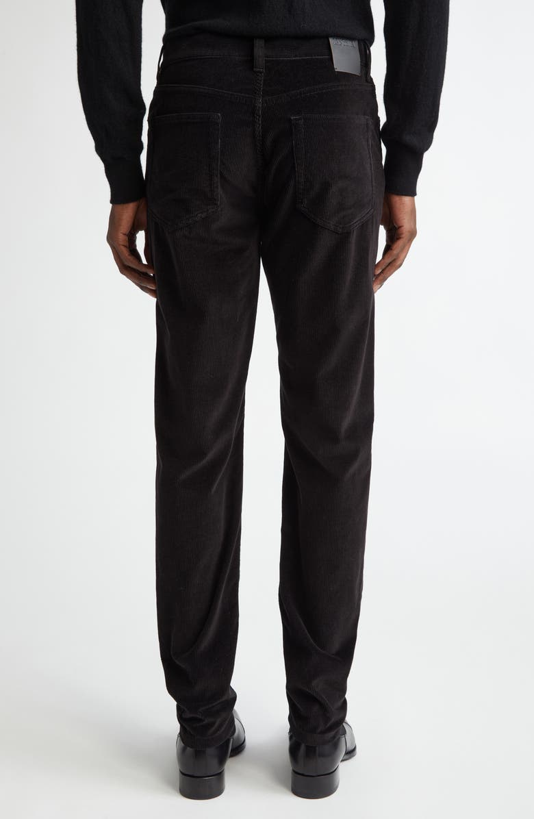 ZEGNA Cashco Five Pocket Corduroy Pants, Alternate, color, Black