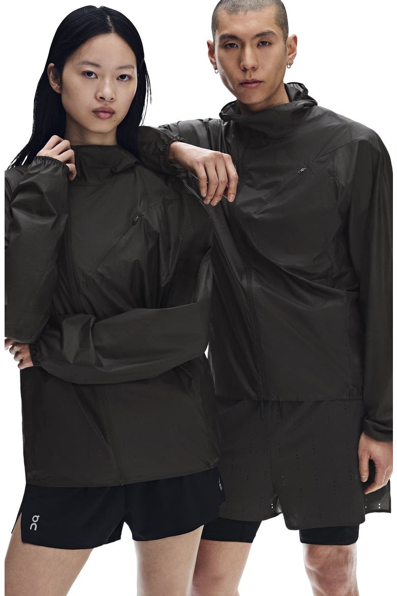 x PAF Zero Water Repellent Hooded Running Jacket, Alternate, color, MOLASSES