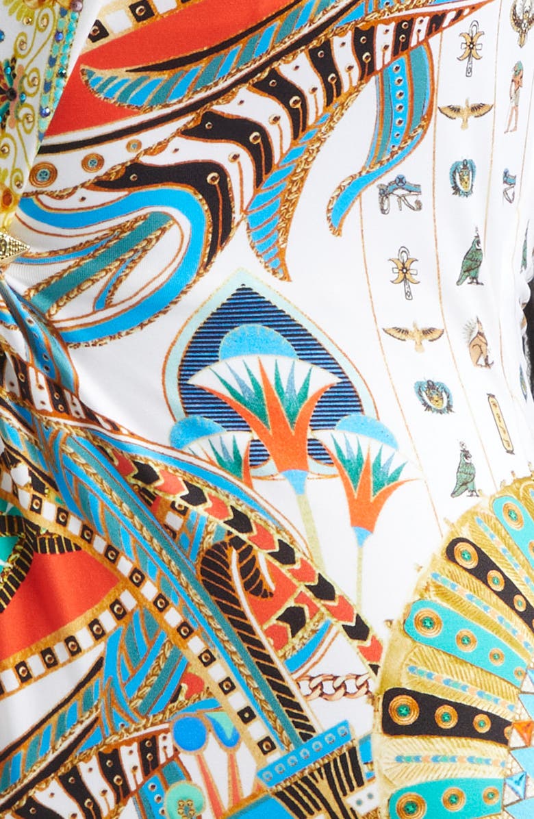 Camilla Valley of the Queens Halter One-Piece Swimsuit, Alternate, color,