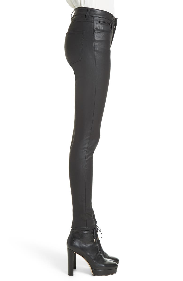 The Kooples Faux Leather Skinny Jeans, Alternate, color, 