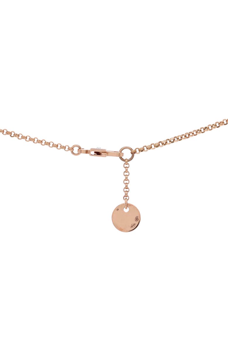 Pre-Owned Hermes Clou d'H Pendant Necklace 18K Rose Gold with Diamonds Small, Alternate, color, Rose Gold