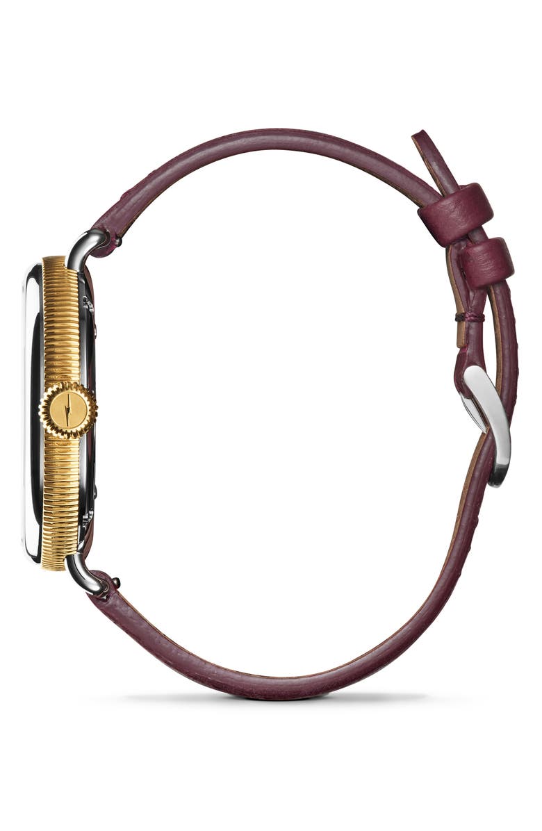 Shinola Birdy Gift Set Double Wrap Leather Strap Watch, 38mm, Alternate, color,