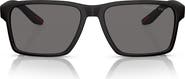 PRADA SPORT 58mm Polarized Rectangular Sunglasses