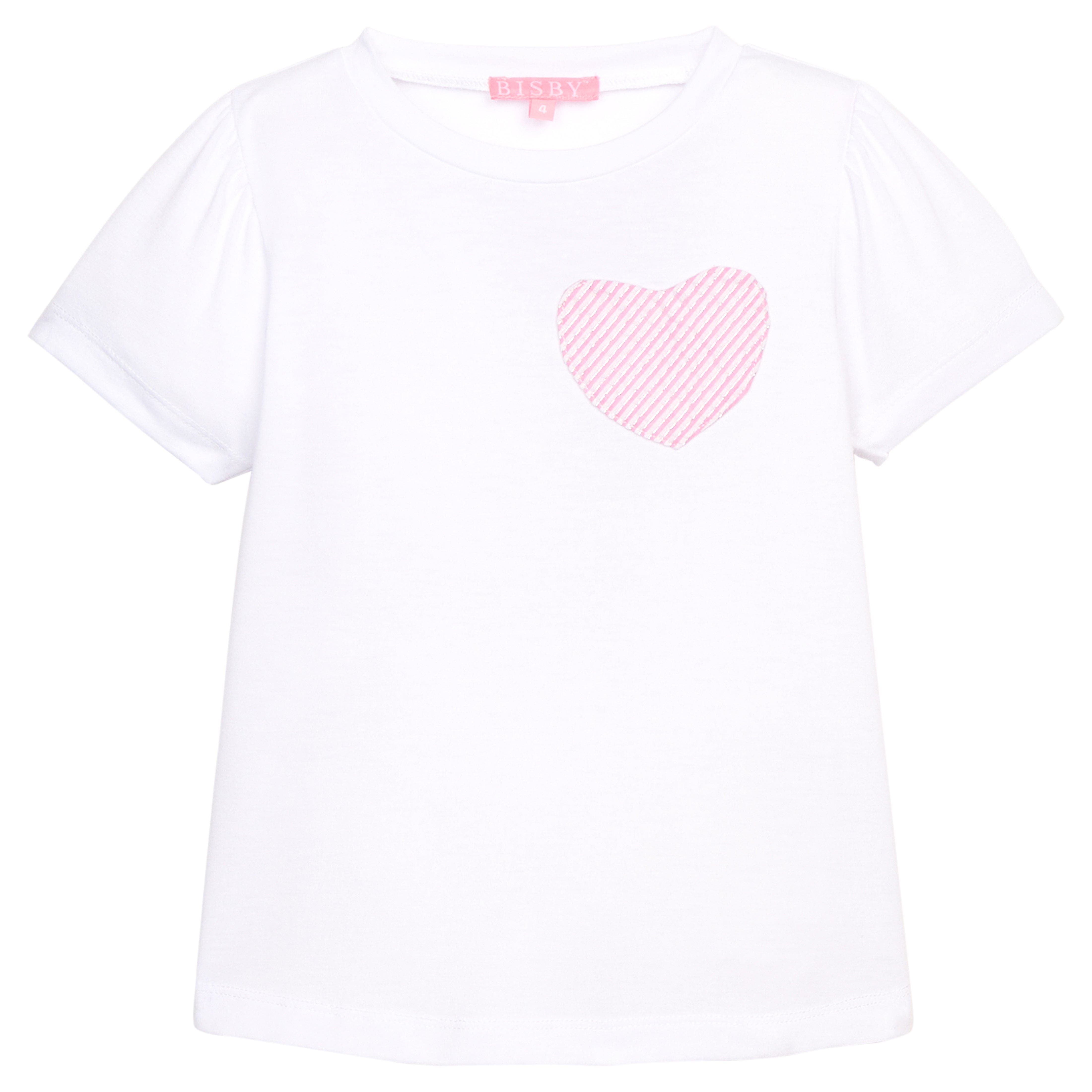 Pink Seersucker Heart