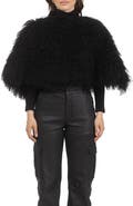 GORSKI Select Genuine Shearling Shawl
