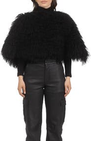 GORSKI Select Genuine Shearling Shawl