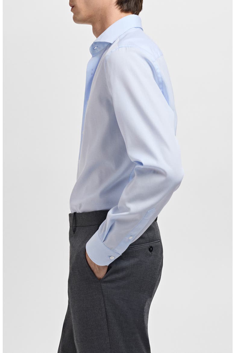 Slim Fit Cotton Poplin Button-Up Shirt, Alternate, color, SKY BLUE