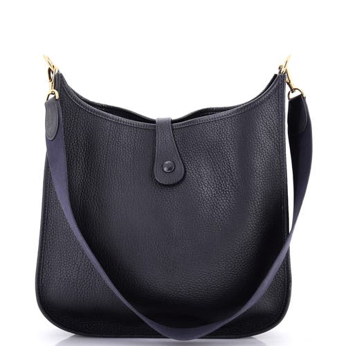 Pre-owned Hermes Hermes Evelyne Bag Gen I Fjord Gm In Blue