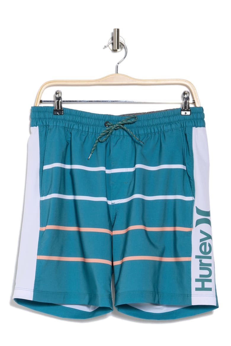 Dunes Volley Swim Shorts, Alternate, color, DEEP EMERALD