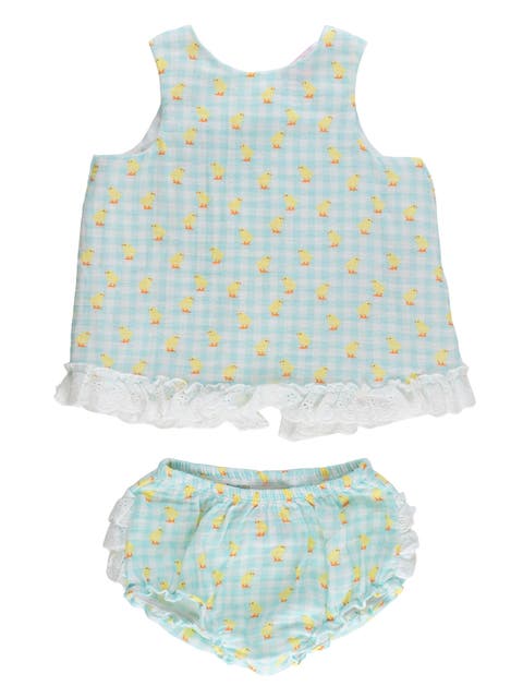 Cotton Gauze Swing Top and Bloomer Set (Baby)