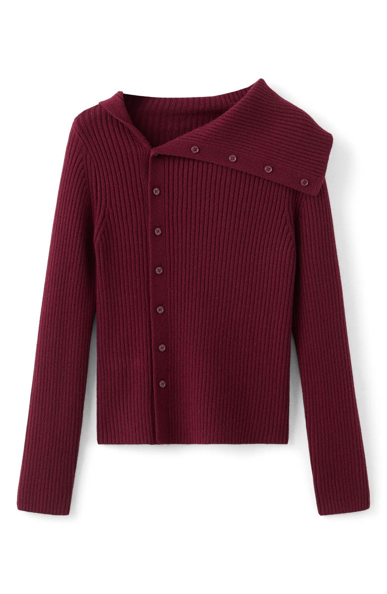 MANGO Almansa Shawl Collar Cardigan, Alternate, color, Red