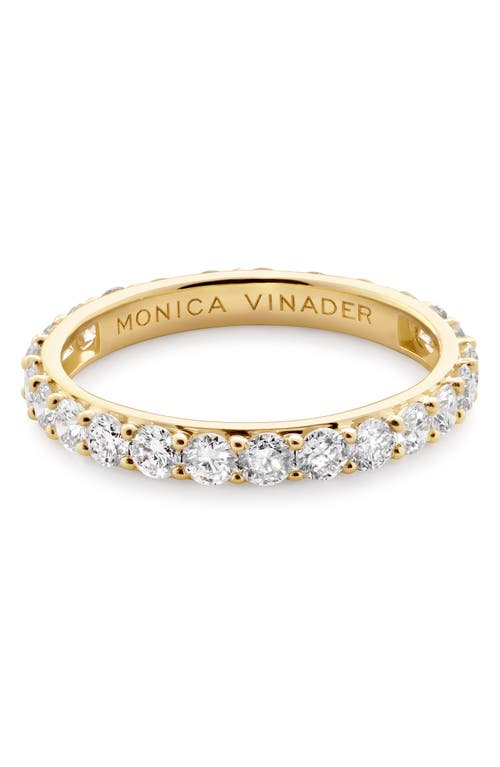 Monica Vinader Gold Diamond Eternity Ring 2.5mm Lab Grown Diamond In Gold