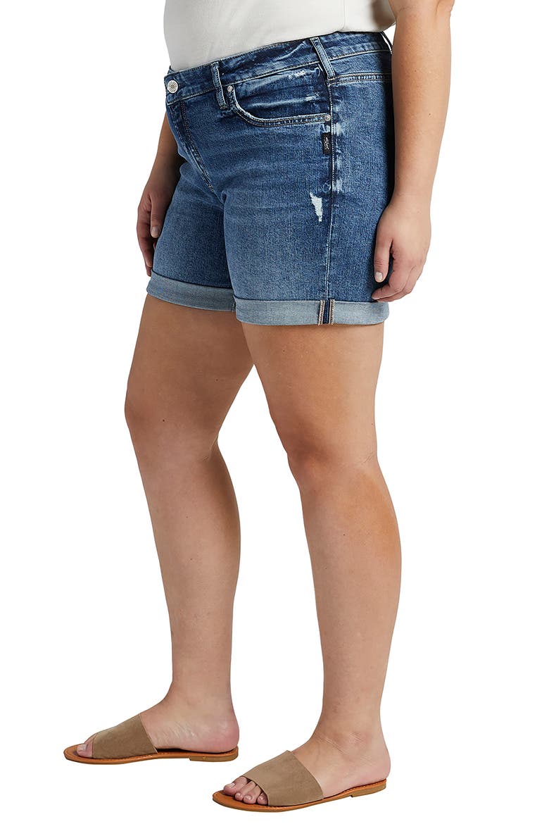 Boyfriend Jean Shorts, Alternate, color, INDIGO