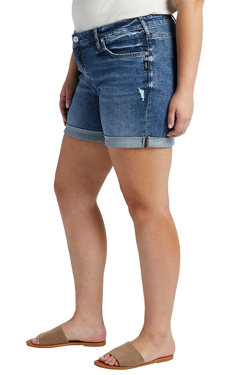 Silver Jeans Co. Boyfriend Jean Shorts, Alternate, color, 