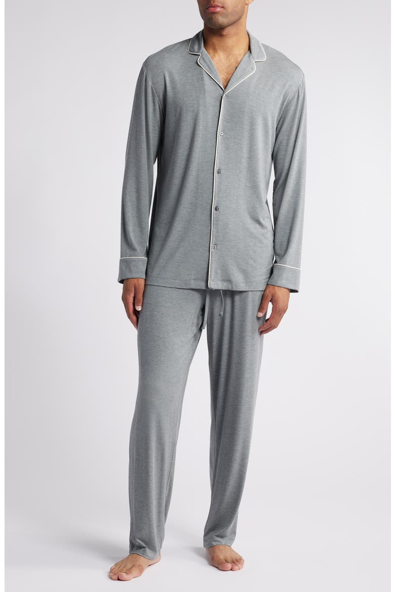 Moonlight Eco Pajamas, Main, color, GREY DARK HEATHER